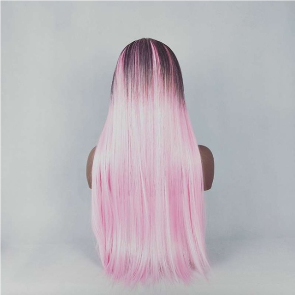 💗 20 inch long pastel pink ombré wig - Picture 8 of 8